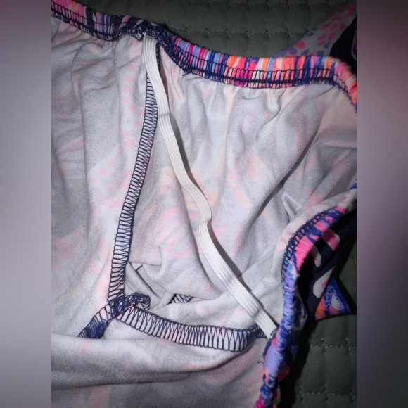 Lilly Pulitzer Lana Romper Bright Navy Palms Up Size S. NWT - Picture 10 of 14